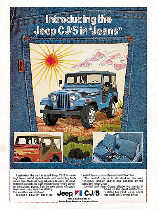 1975 Jeep Auto Advertising